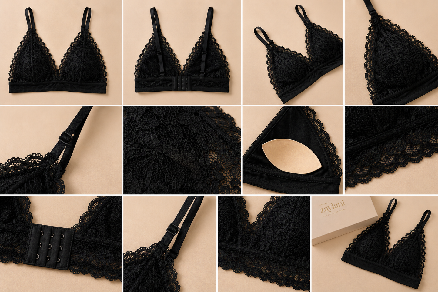 ZAYLANI™ Emerald Lace Bralette